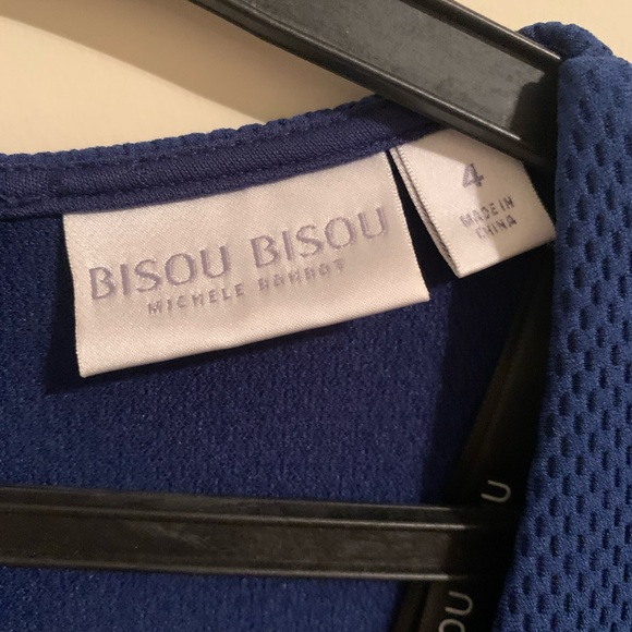 Bisou Bisou Blue V-neck Dress - Picture 3 of 3